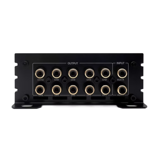ZAPCO Louis (HB 410 ADSP) Zintegrowany 10-kanałowy DSP / 8-kanałowy wzmacniacz klasy AB 4 wejścia / 10 wyjść RCA; 4 x 70 W, Bluetooth 5.1 i odtwarzacz